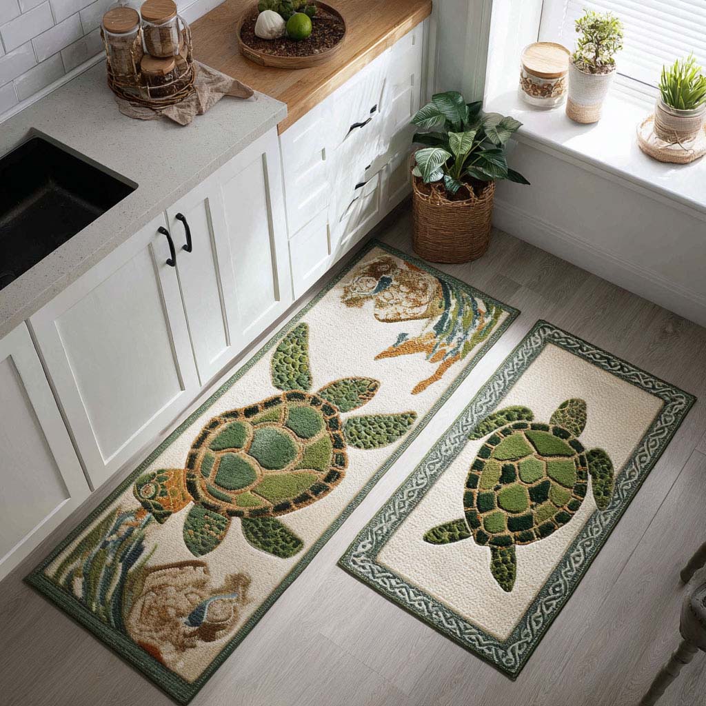 Sunset Reef Kitchen Area Rug NCU0PT10168
