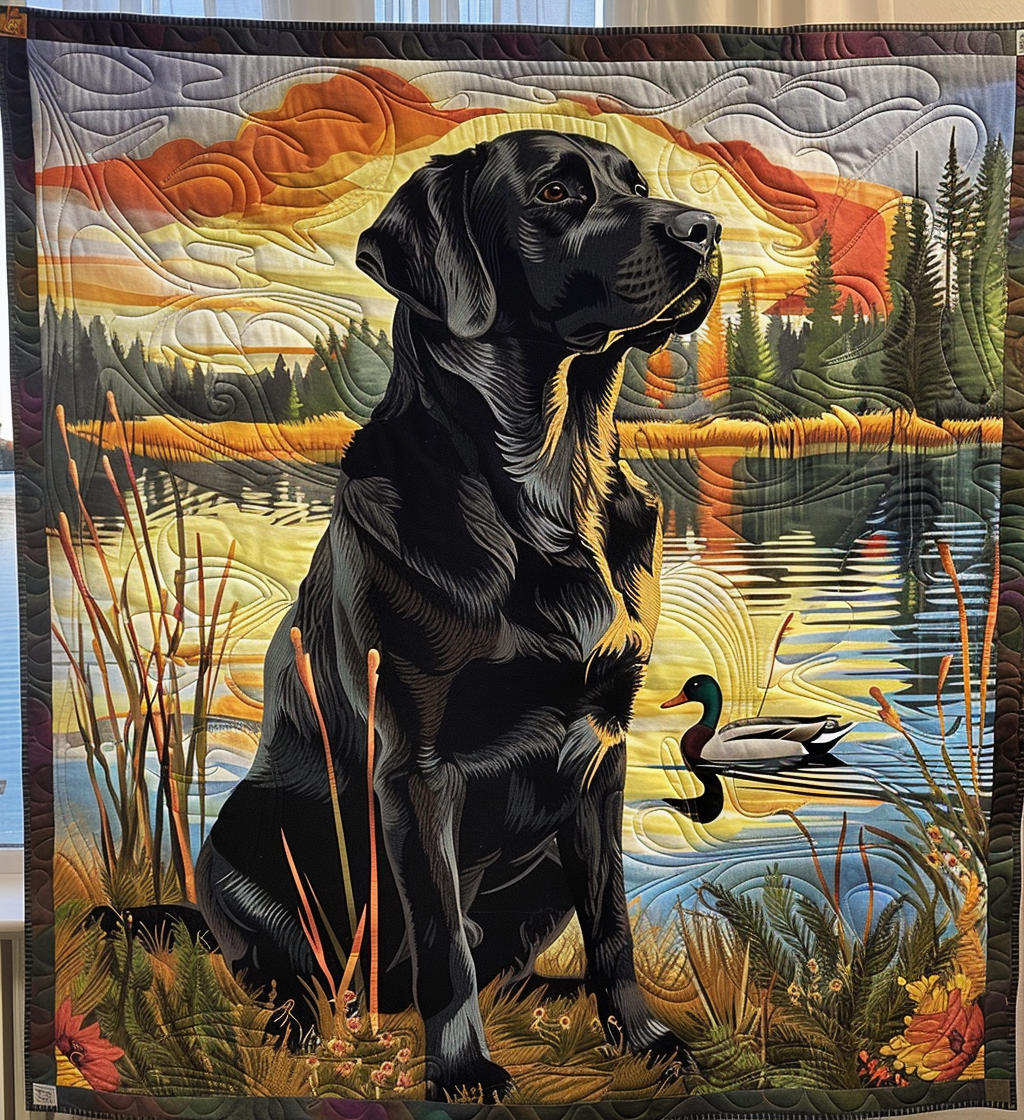 Sunset Sentinel Quilted Blanket NCU0DV1663