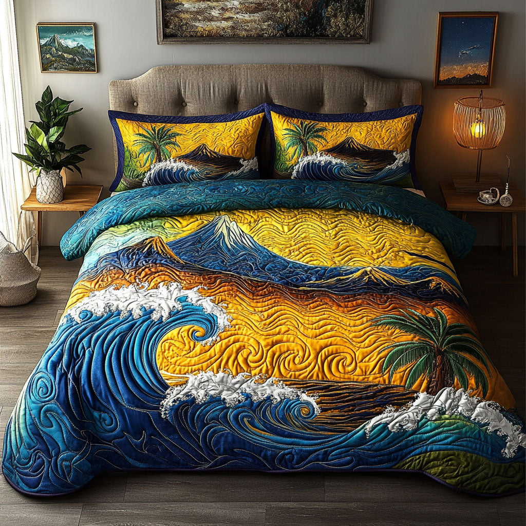 Sunset Waves Duvet Cover Set NCU0NNT369