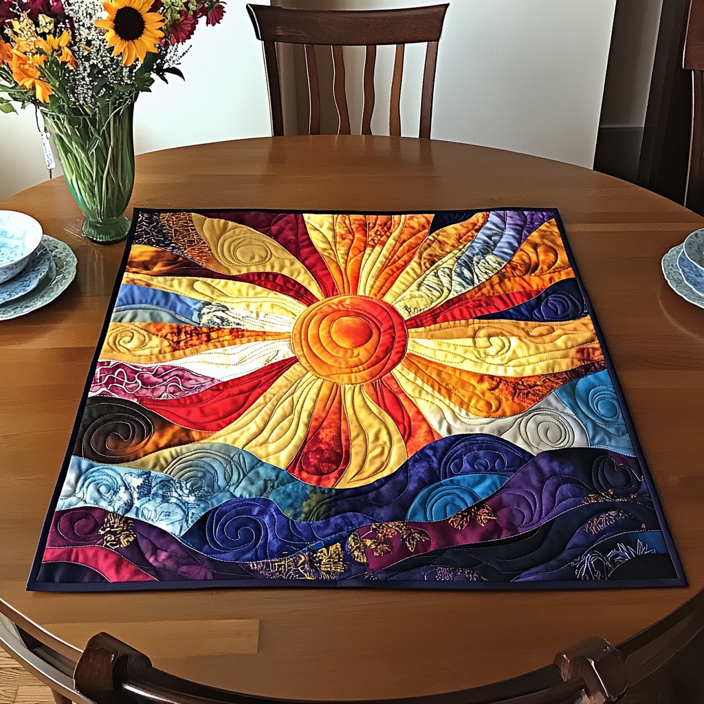 Sunshine Dream Quilted Table Topper NCU0DDK592