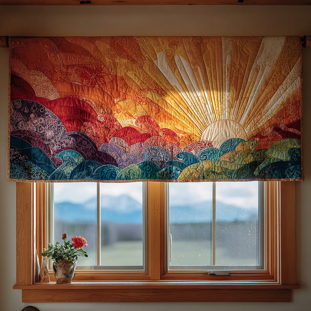Sunshine Path Quilted Valance NCU0PVL480