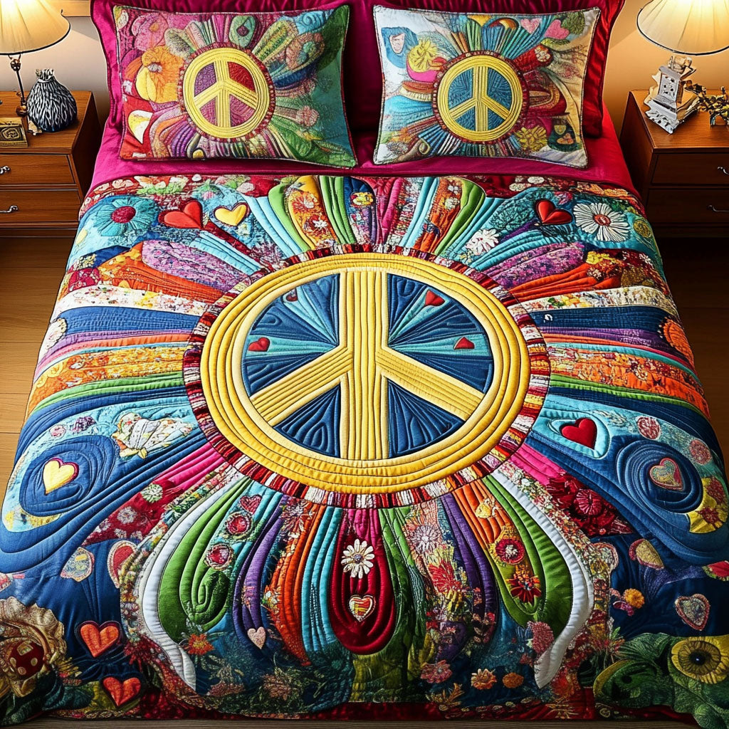 Sunshine Serenity 3-Piece Quilted Bedding Set NCU0NNT289