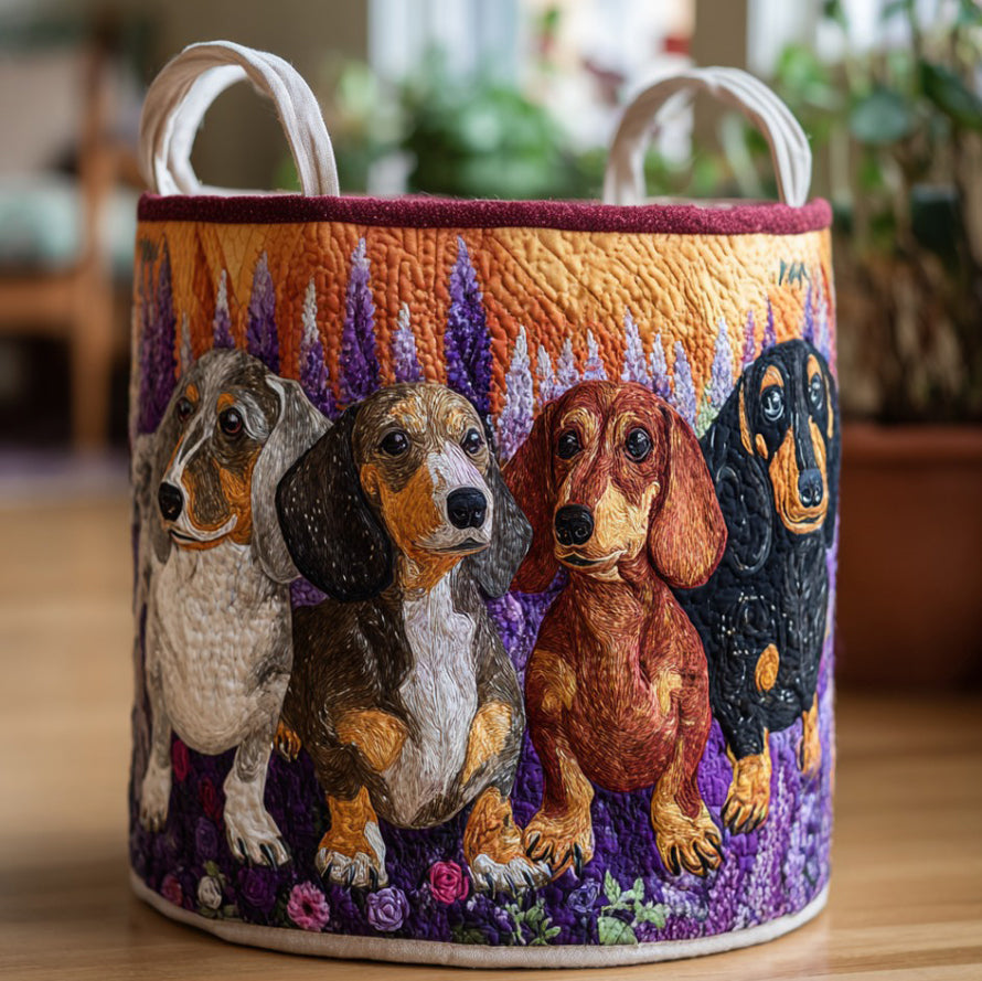 Sweater Pup Line Quilted Laundry Basket NCU0DV1646