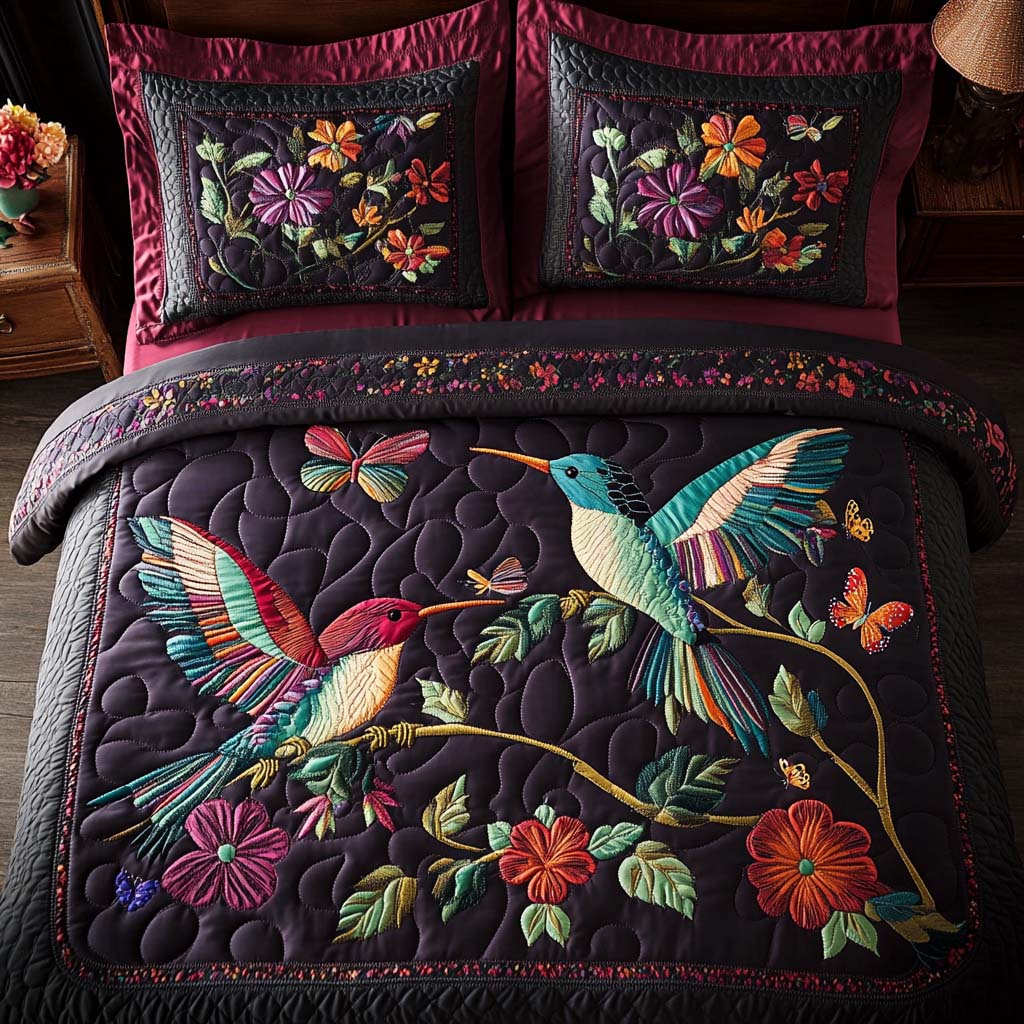 Sweet Harmony 3-Piece Quilted Bedding Set NCU0NNT1989
