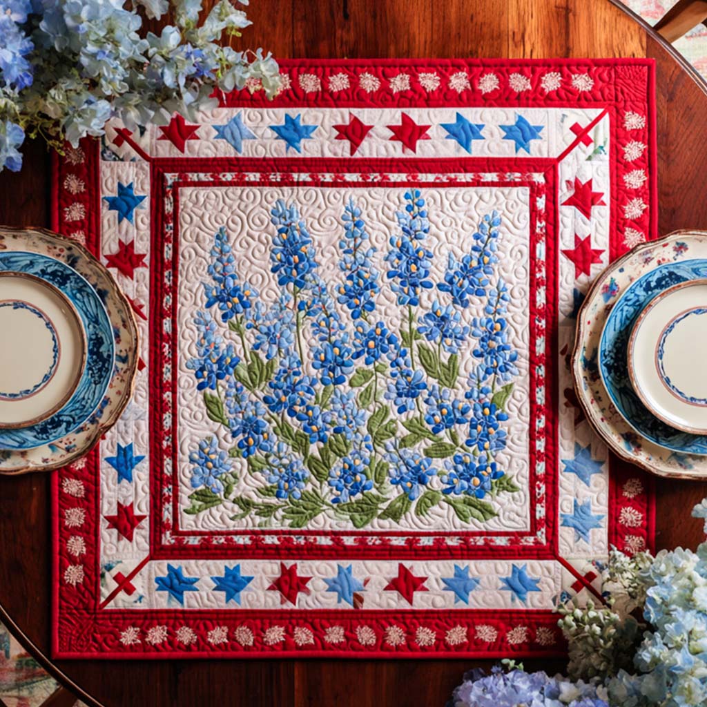 Texas Spring Glory Quilted Table Topper NCU0NNT1300