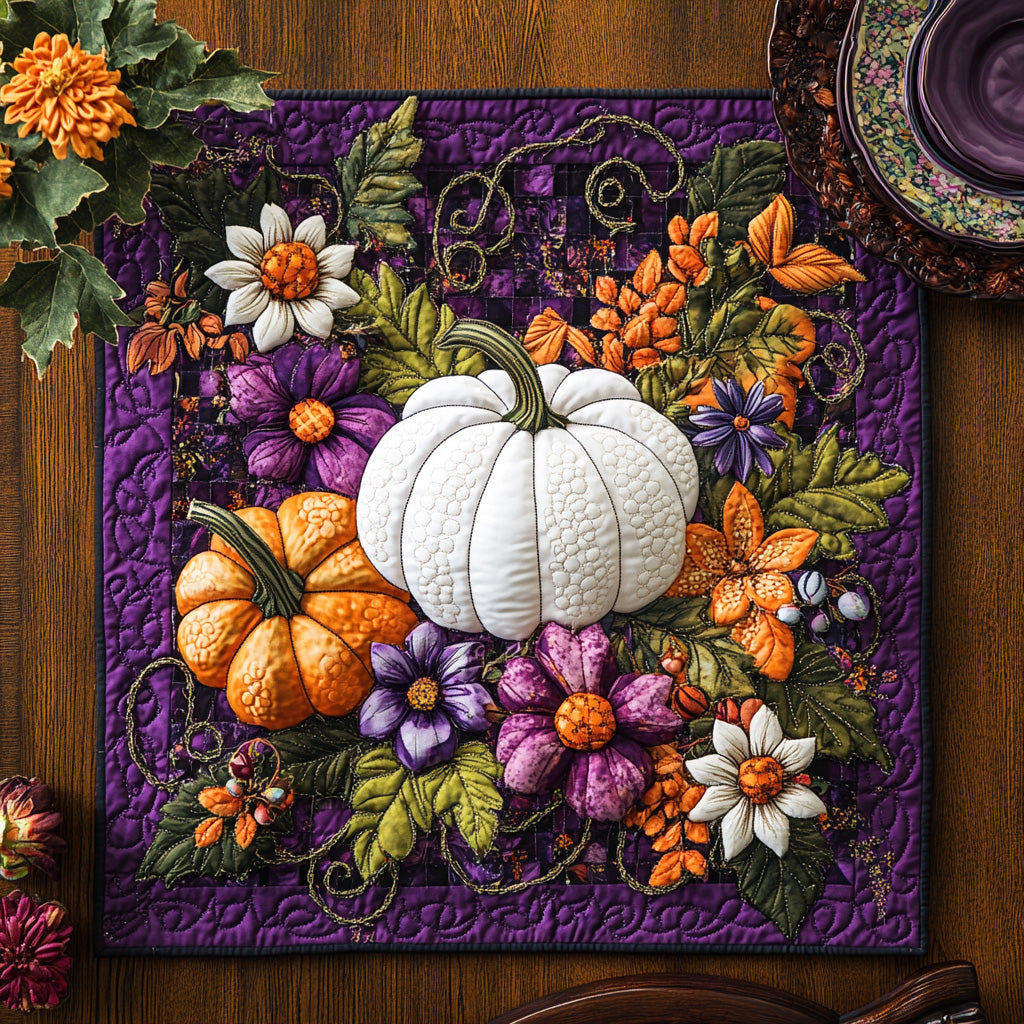 Thankful Hearts Quilted Table Topper NCU0NNT1051