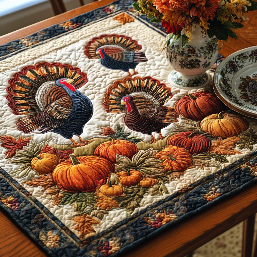 Thanksgiving Parade Quilted Table Topper NCU0PTT1126