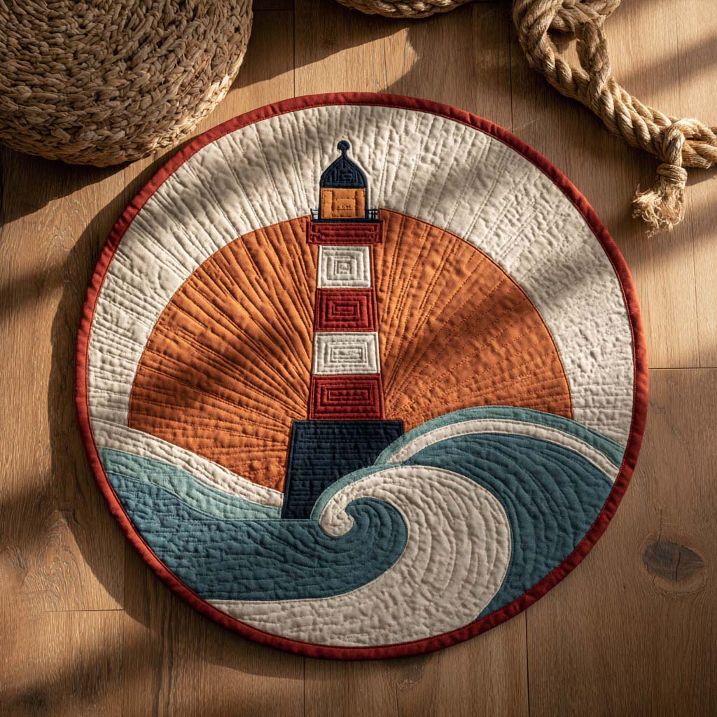 Tidewatch Glow Quilted Round Mat NCU0NXD016