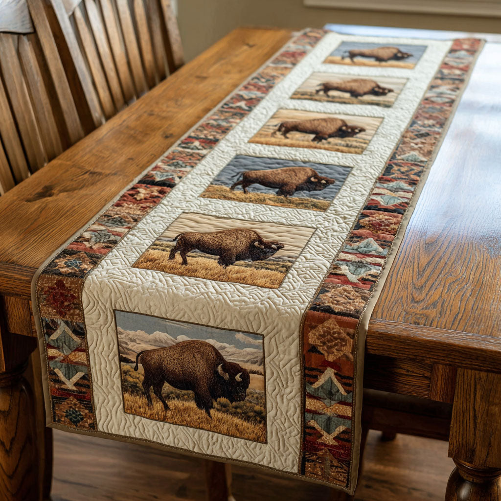 Timber Nomad Quilted Table Runner NCU0NTV689