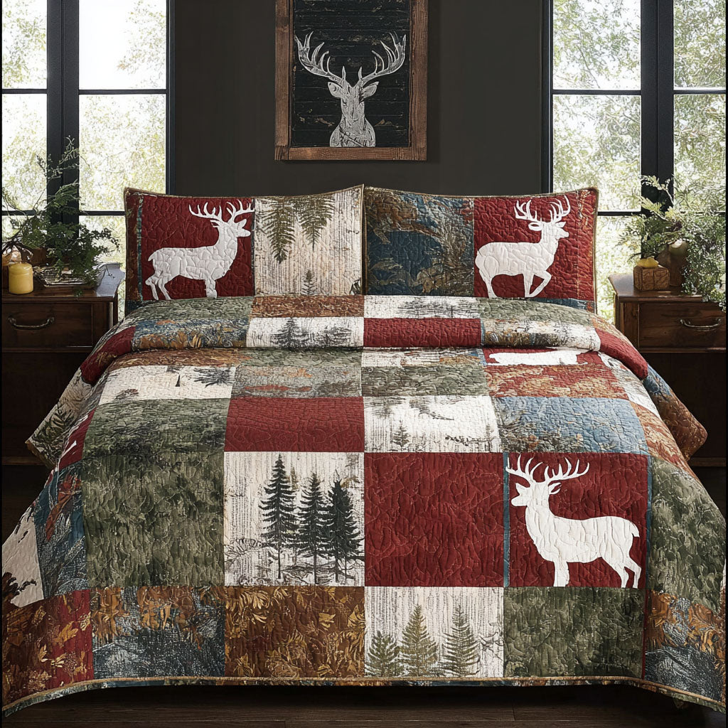 Timber Ridge 3-Piece Quilted Bedding Set NCU0PTT2427