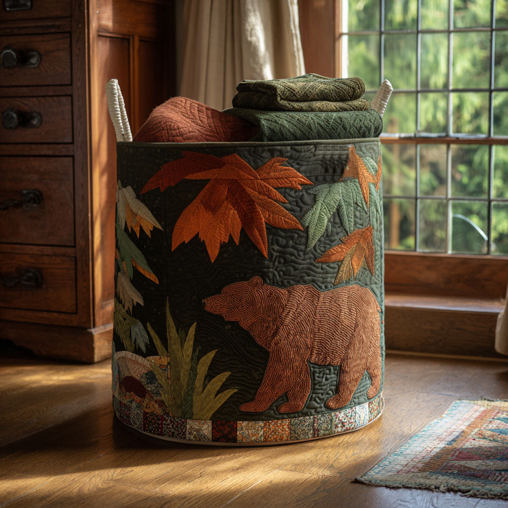 Timber Trail Strength Quilted Laundry Basket NCU0PTT1750