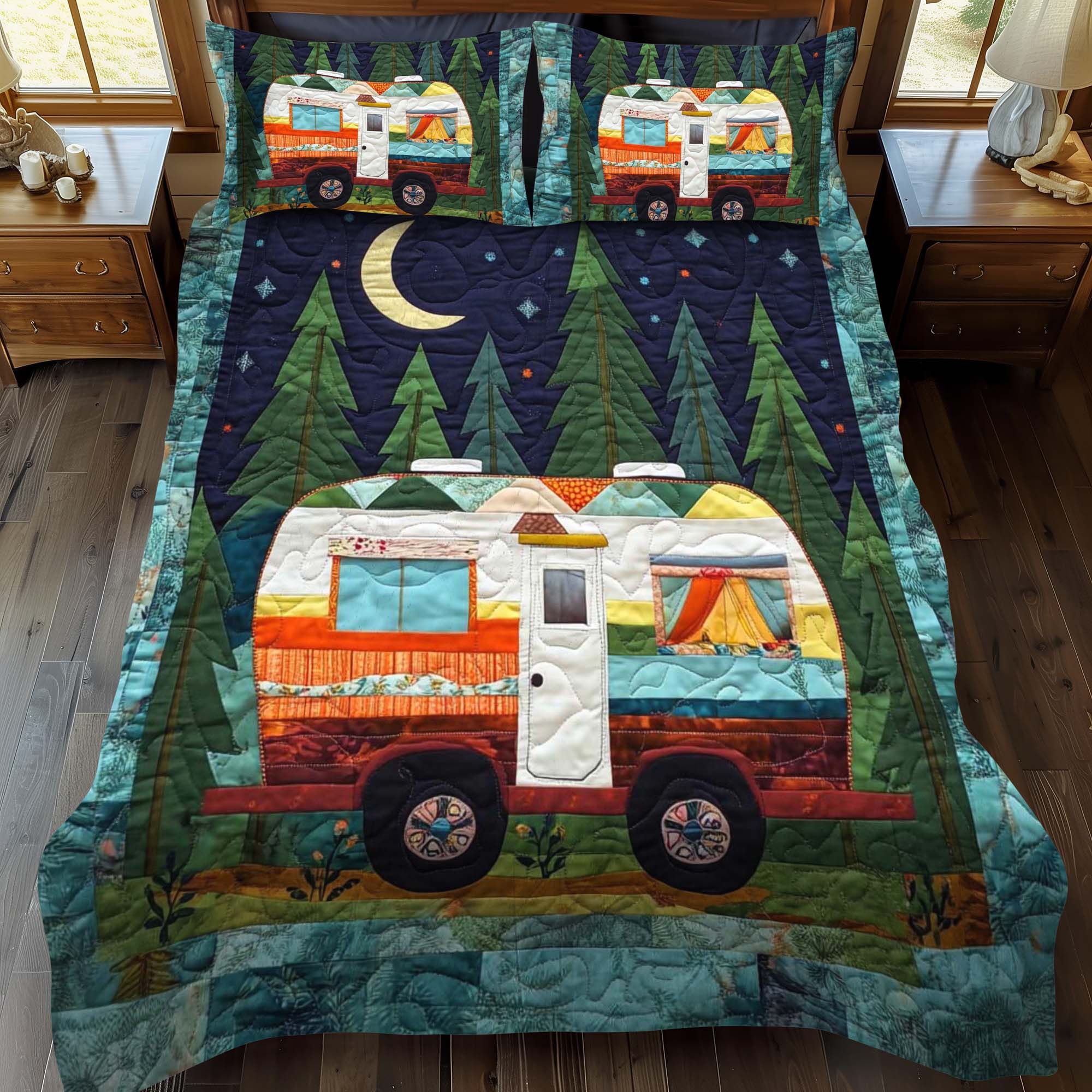Timber Trails 3-Piece Quilted Bedding Set NCU0NT672