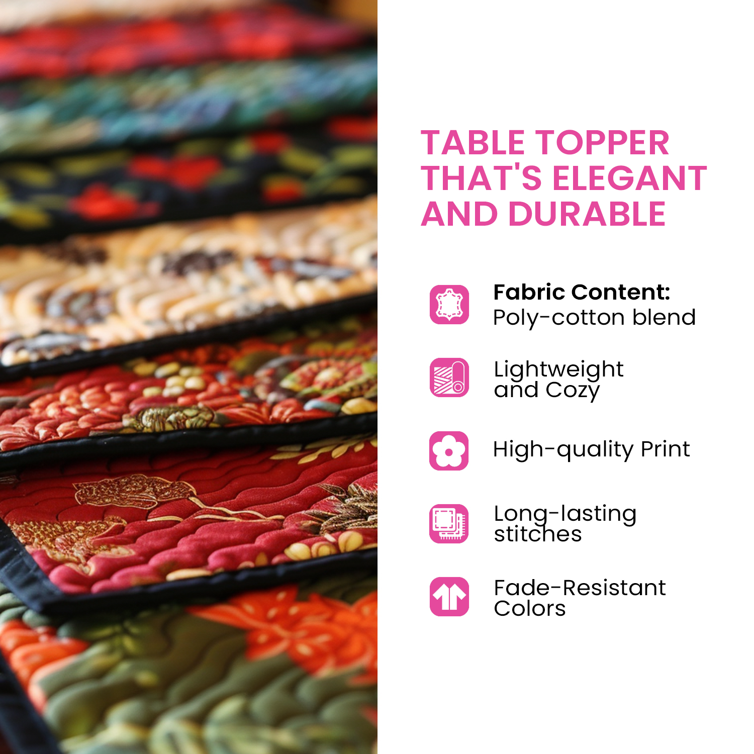 Spring Symphony Quilted Table Topper NCU0NNT968