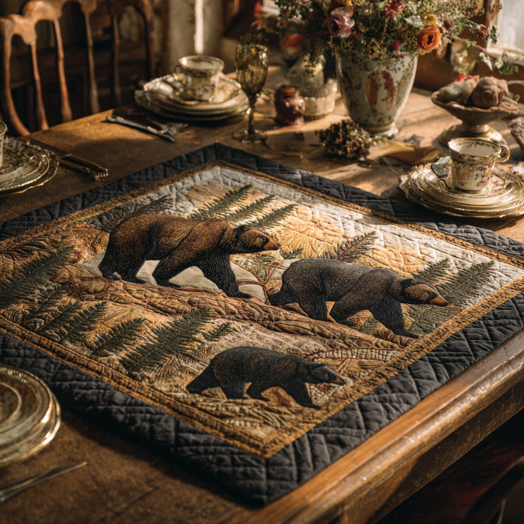Trailside Den Quilted Table Topper NCU0PTT887