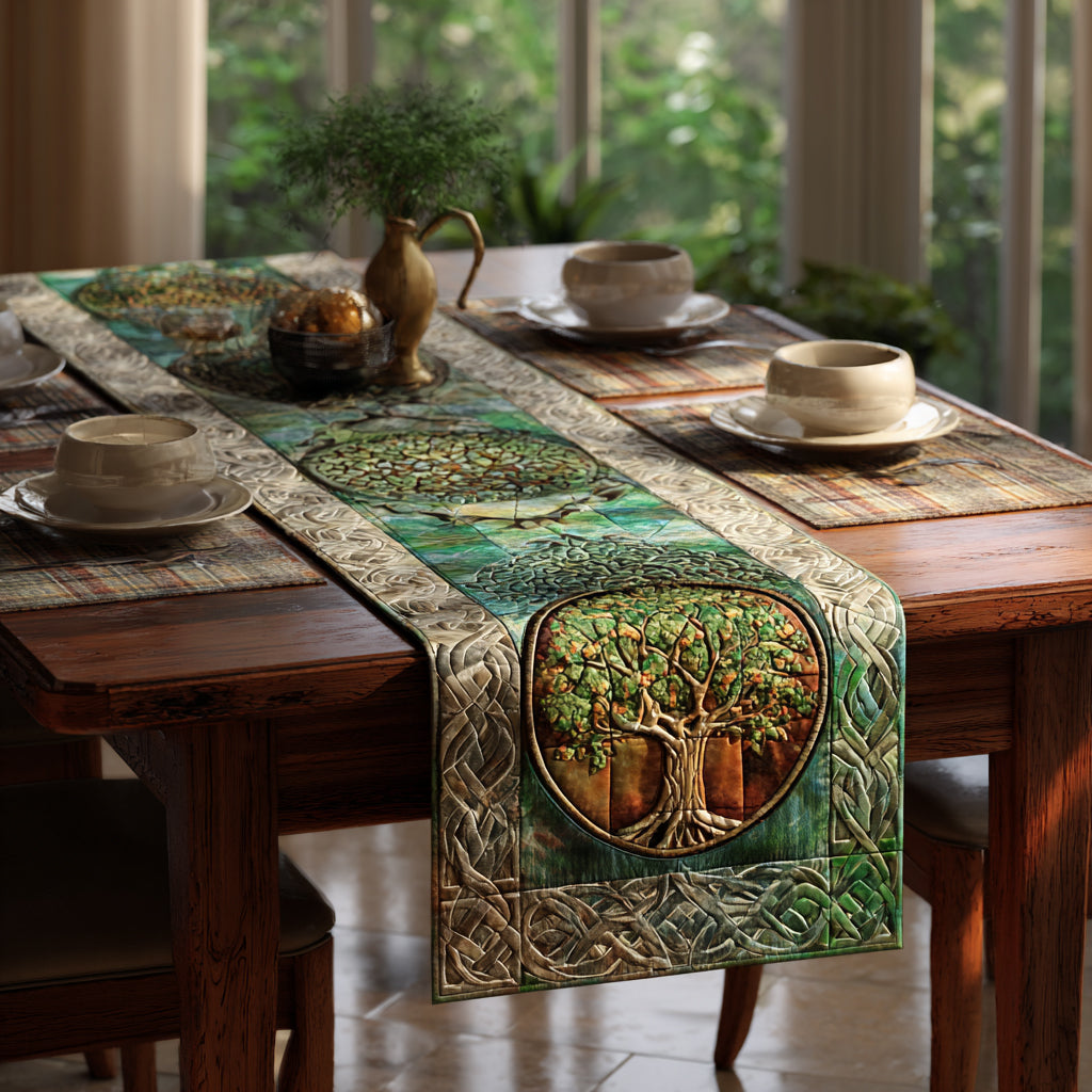 Tree Journey Quilted Table Runner NCU0DV1532