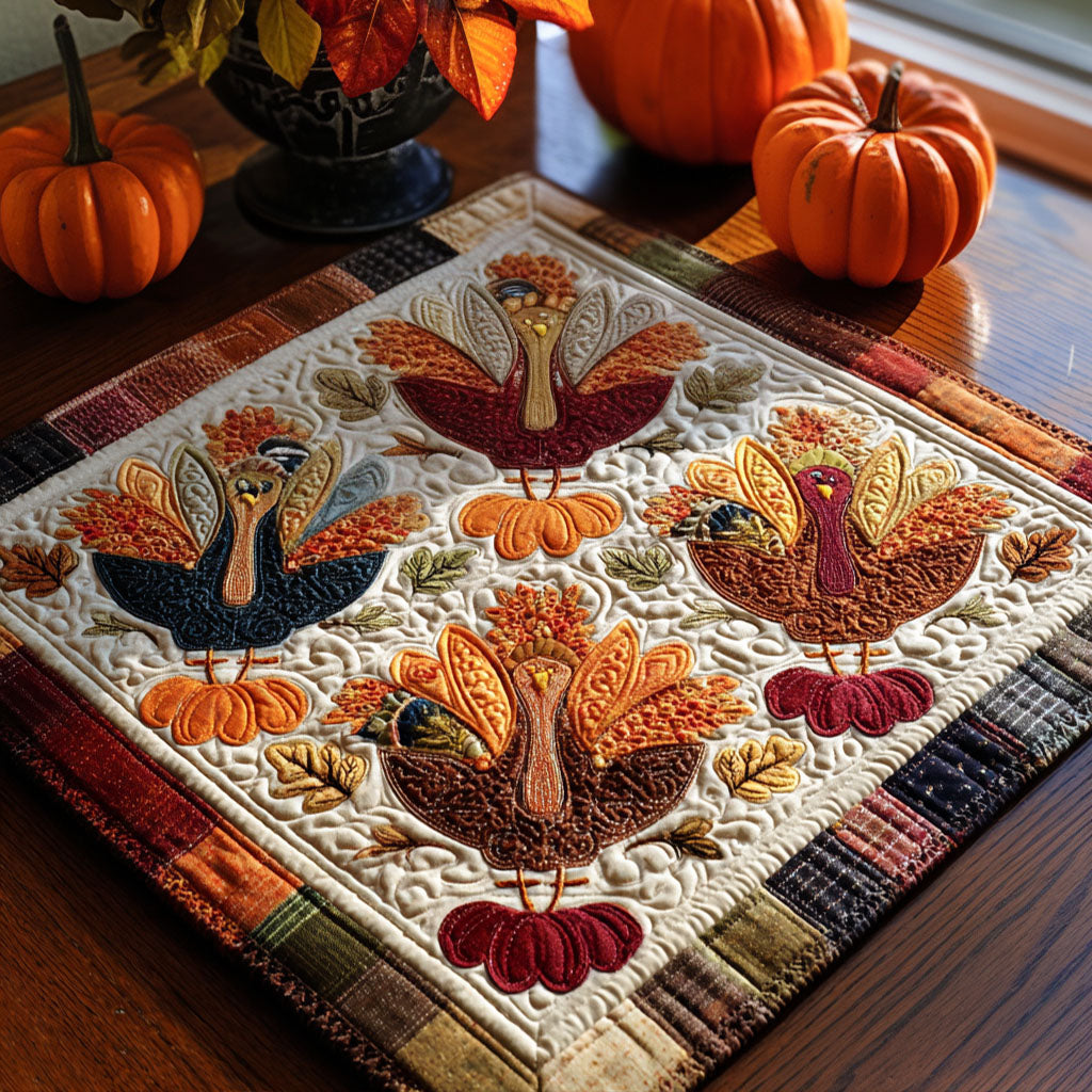 Turkey Trails Quilted Table Topper NCU0PTT1127