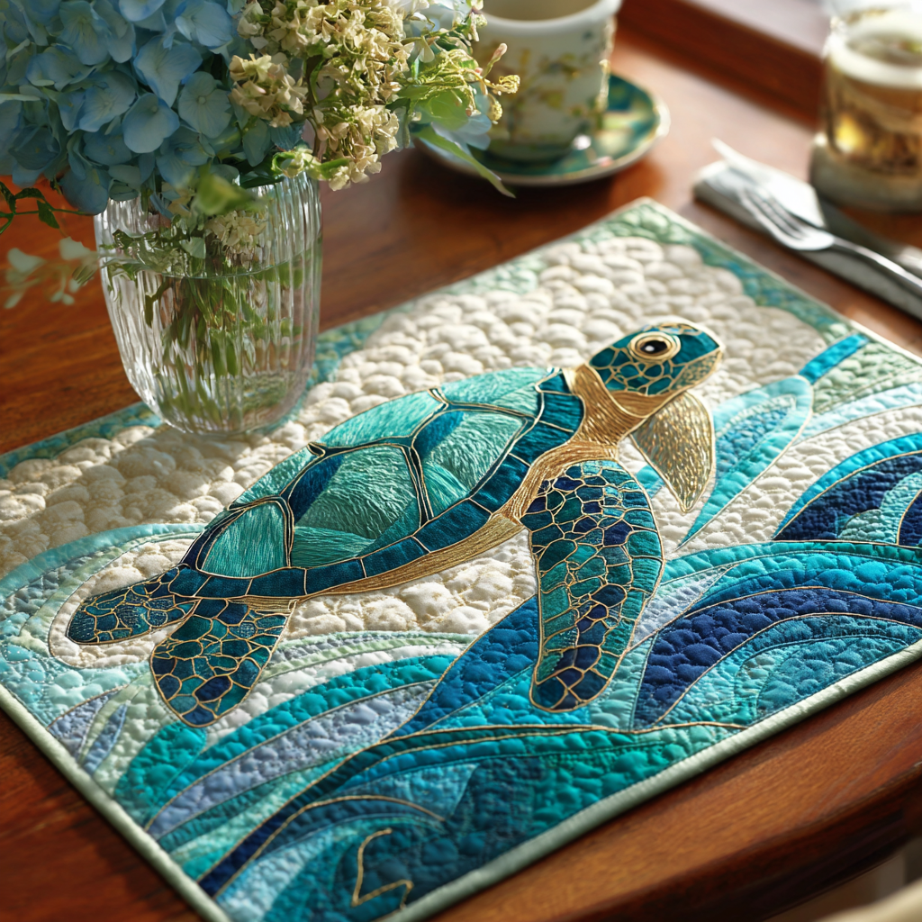 Turtle Wave Quilted Place Mat NCU0DDK1766