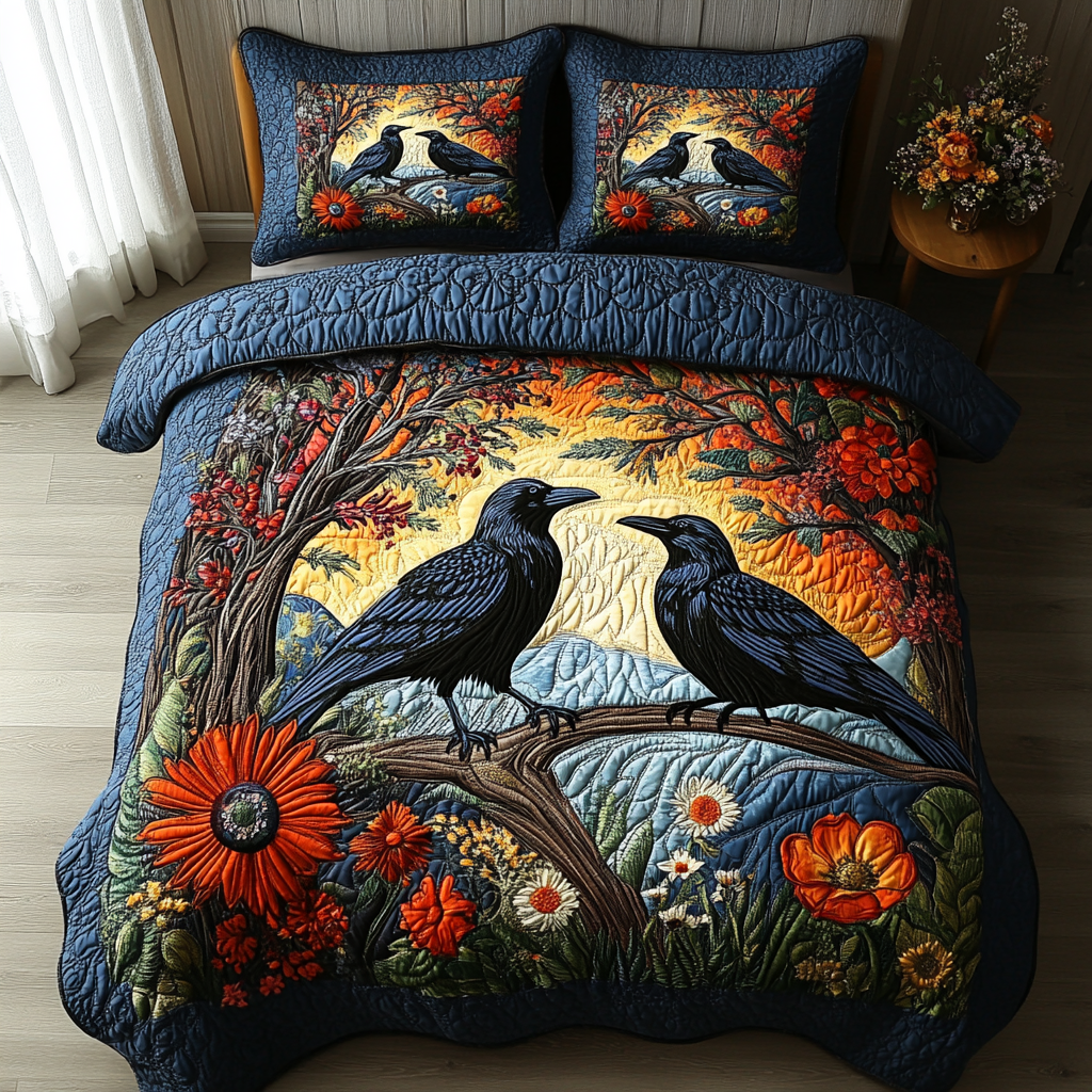 Twilight Raven Duvet Cover Set NCU0DV417