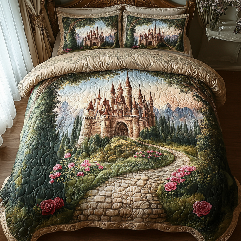 Twilight Tranquility Quilted Bedding Set NCU0DV161