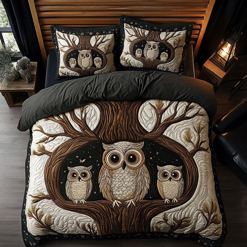 Twilight Wings 3-Piece Quilted Bedding Set NCU0PTT1288