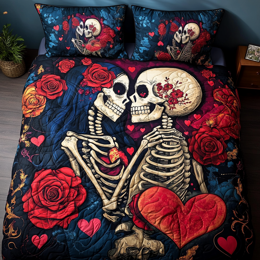 Undying Love 3-Piece Quilted Bedding Set NCU0TL2044