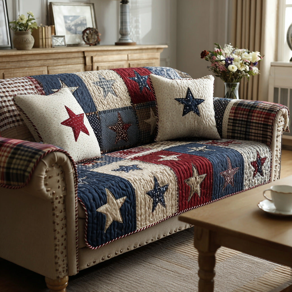 Union Cottage Quilted Sofa Cover NCU0LDH504