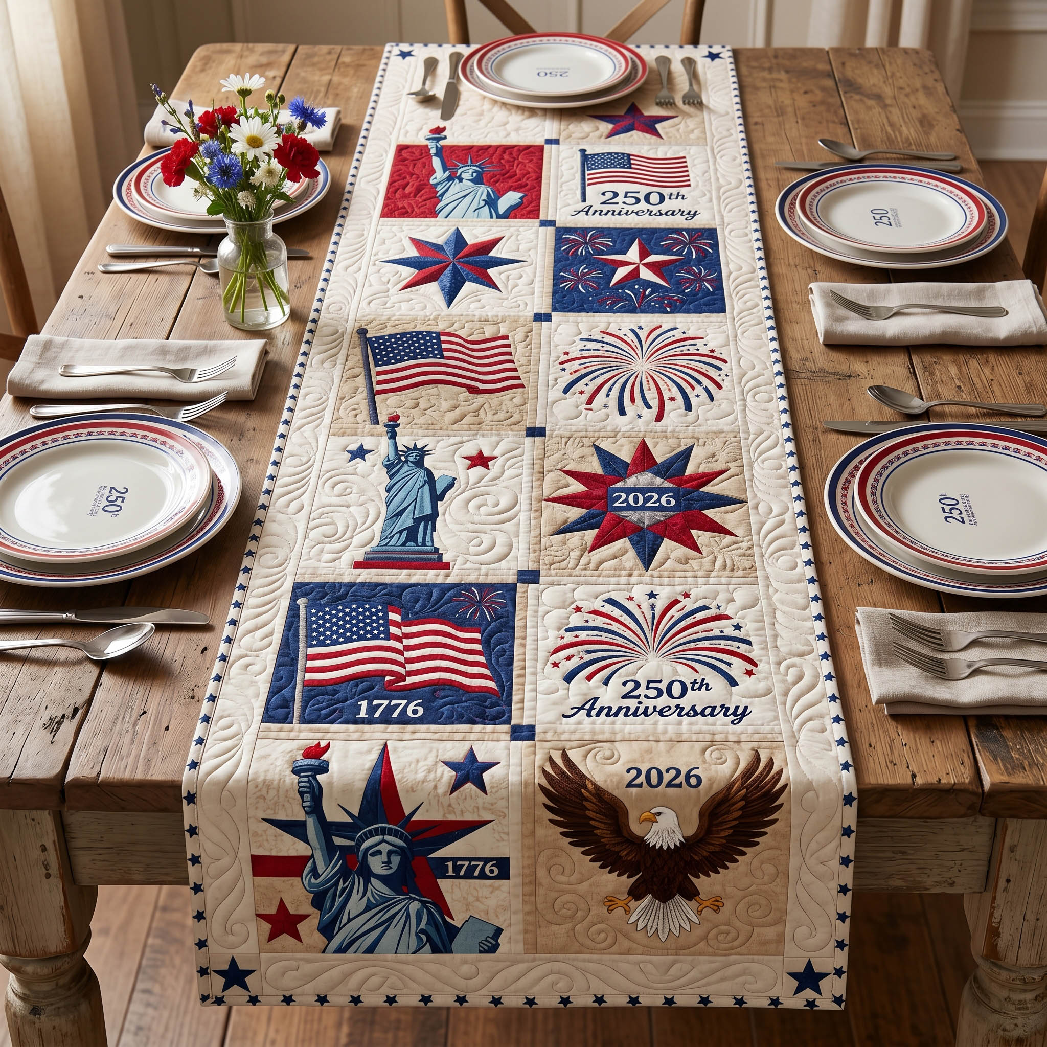 Unity Legacy Quilted Table Runner NCU0NTD1903