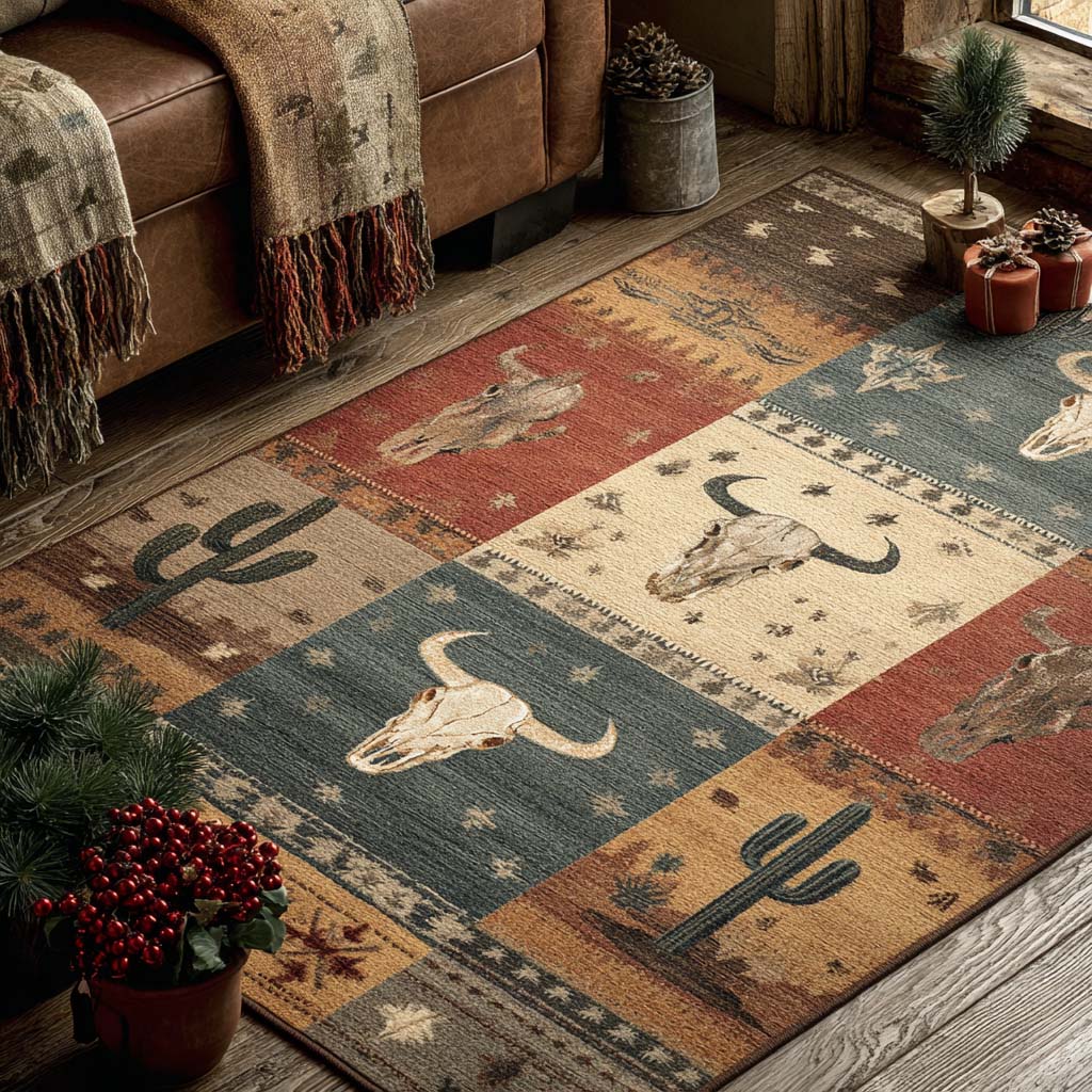 Vintage Rodeo Plains Area Rug NCU0NXD1212