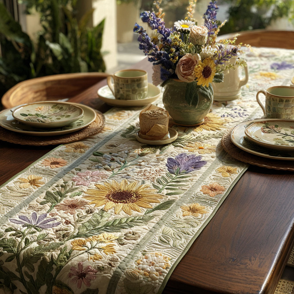 Vintage Wilds Quilted Table Runner NCU0PTT674