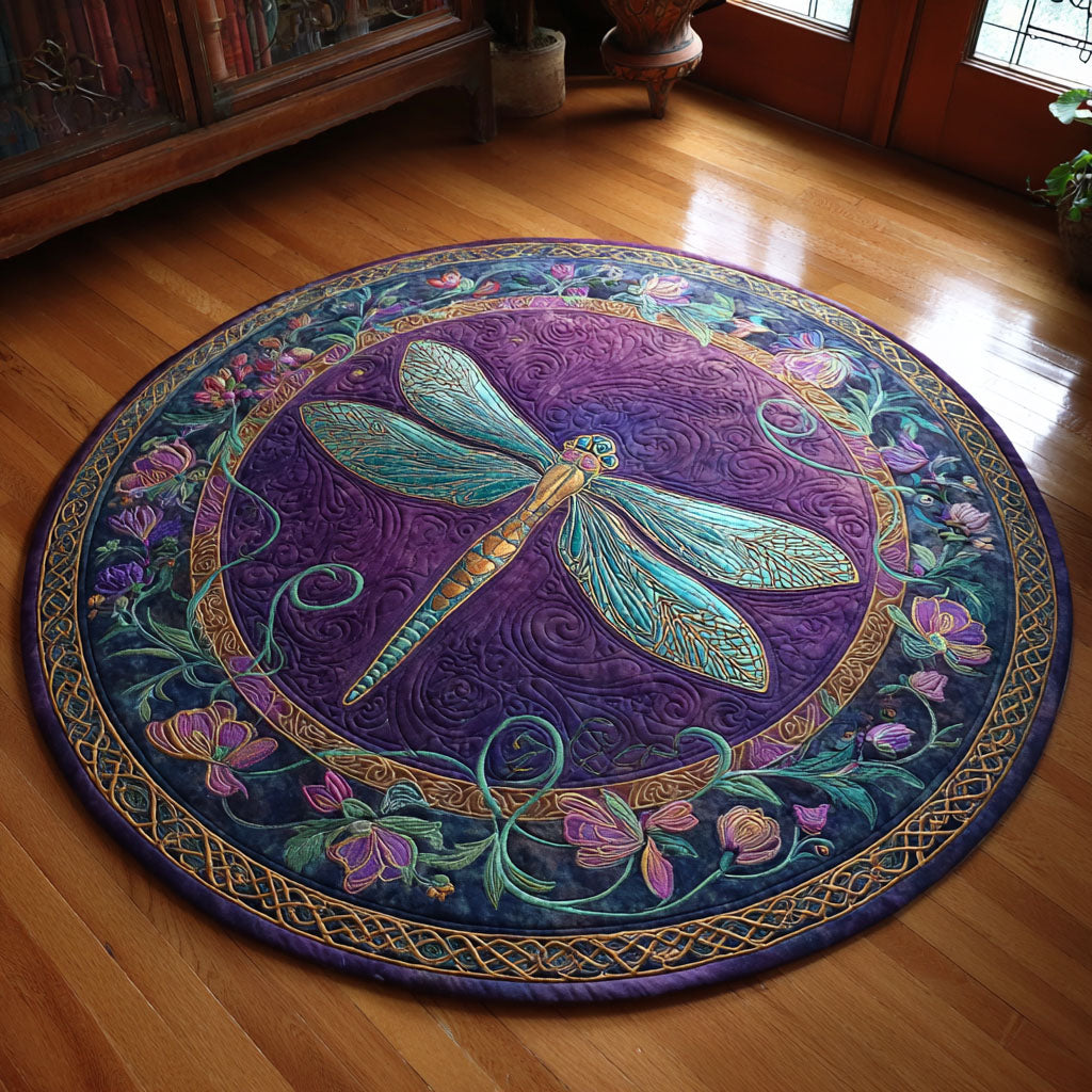 Violet Harmony Quilted Round Mat NCU0NTV550