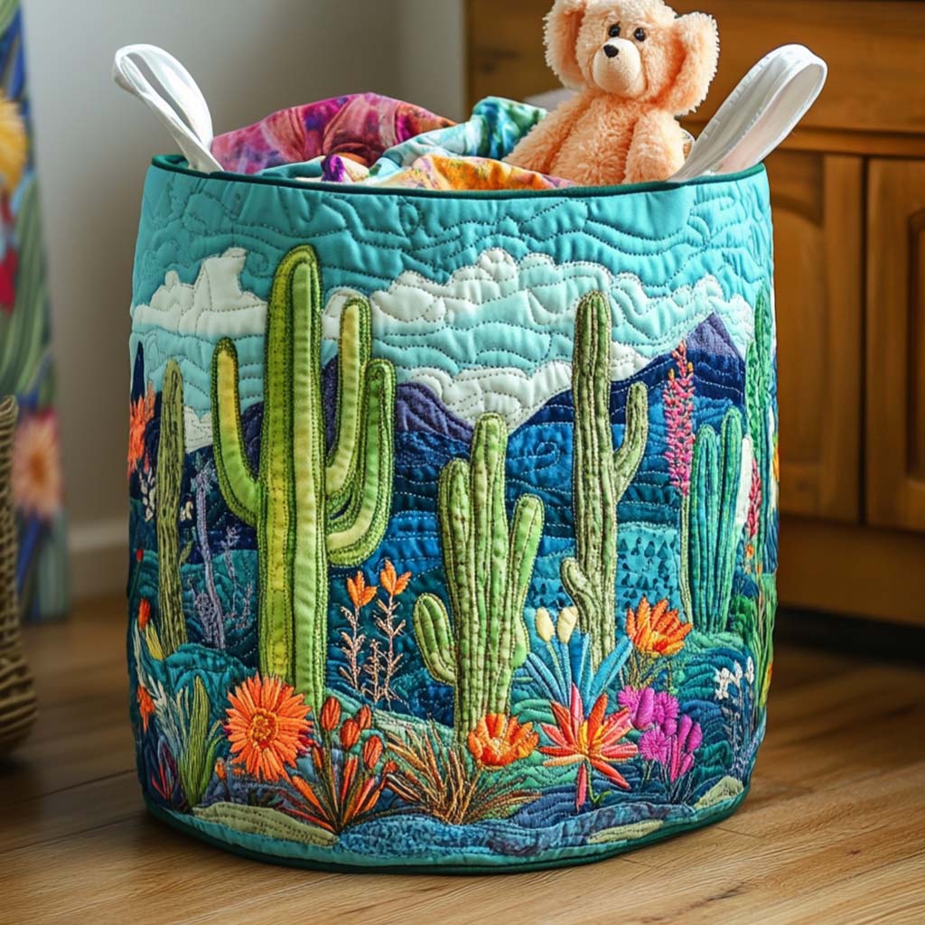 Warm Desert Quilted Laundry Basket NCU0NNT2003