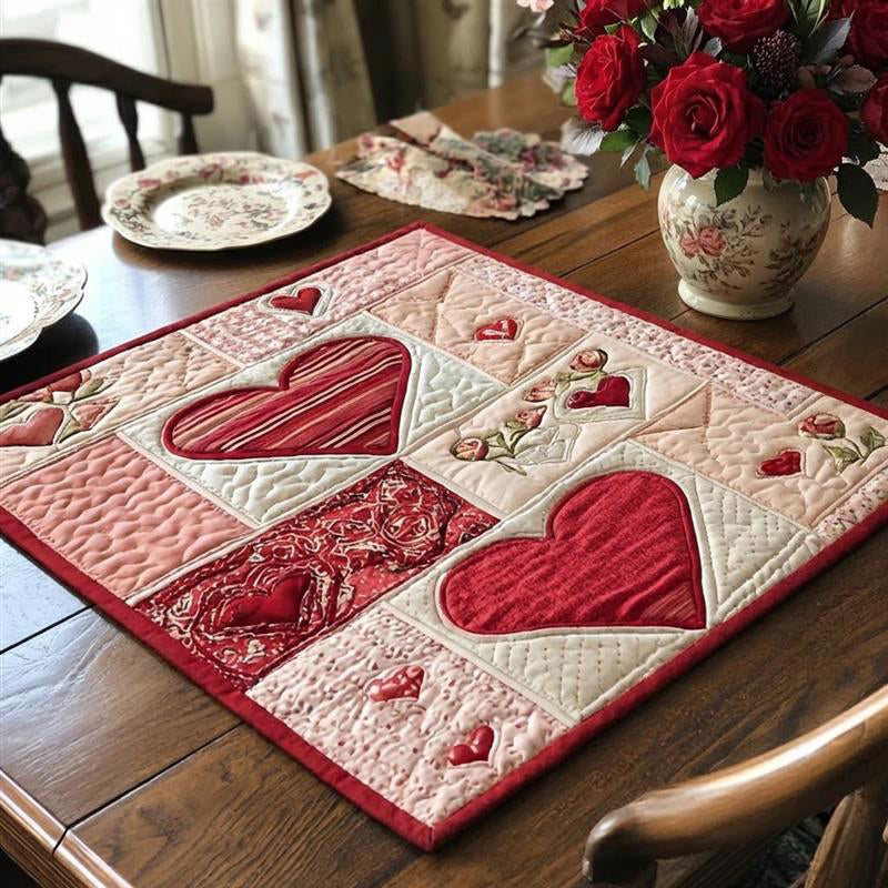 Warm Devotion Quilted Table Topper CU0DQQ0182