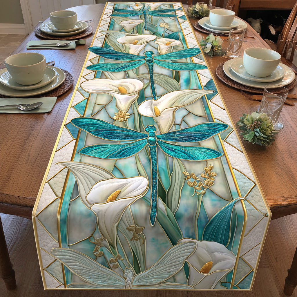 Wild Bloom Flutter Quilted Table Runner NCU0NTD827