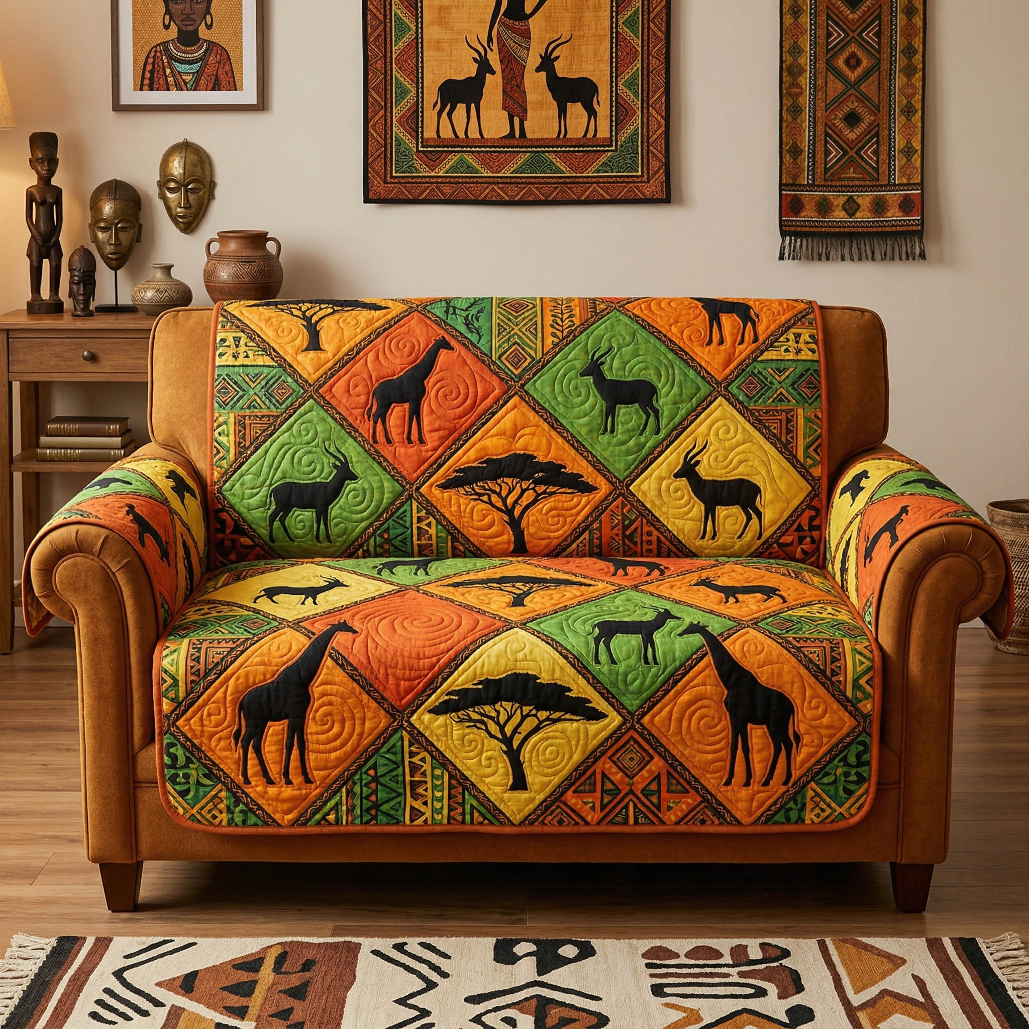 Wild Essence Quilted Sofa Cover NCU0NTD1855
