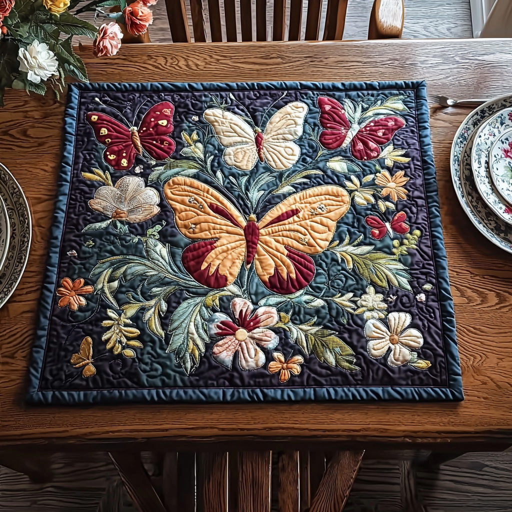 Wild Flutter Quilted Table Topper NCU0DV652