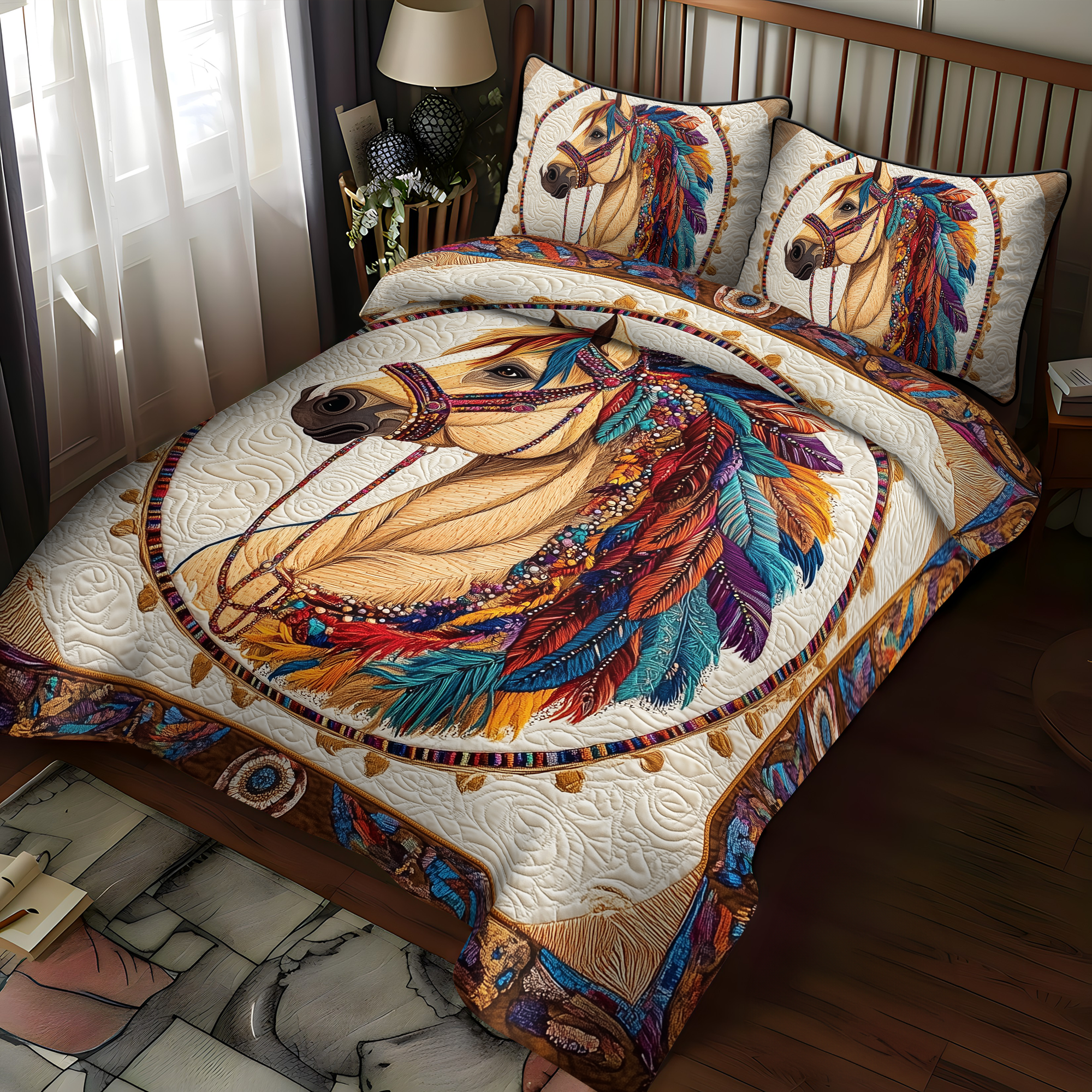 Wild Horizon 3-Piece Quilted Bedding Set NCU0DK1706