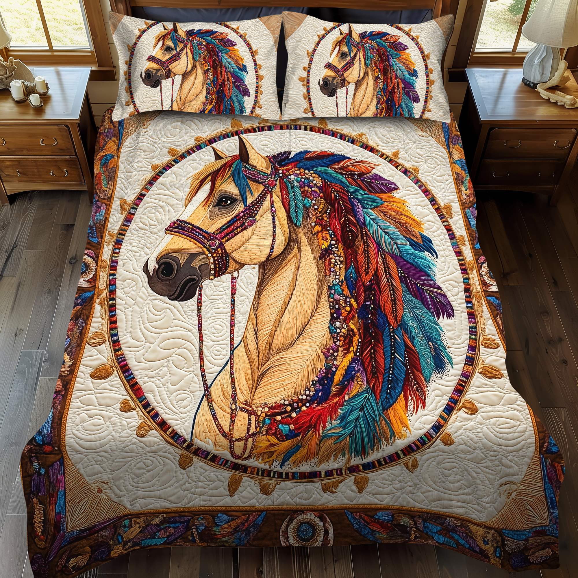 Wild Horizon 3-Piece Quilted Bedding Set NCU0DK1706