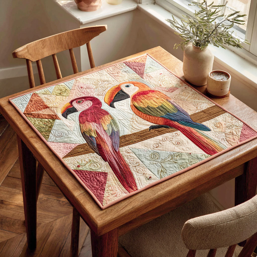 Wild Plumage Quilted Table Topper NCU0NTD190