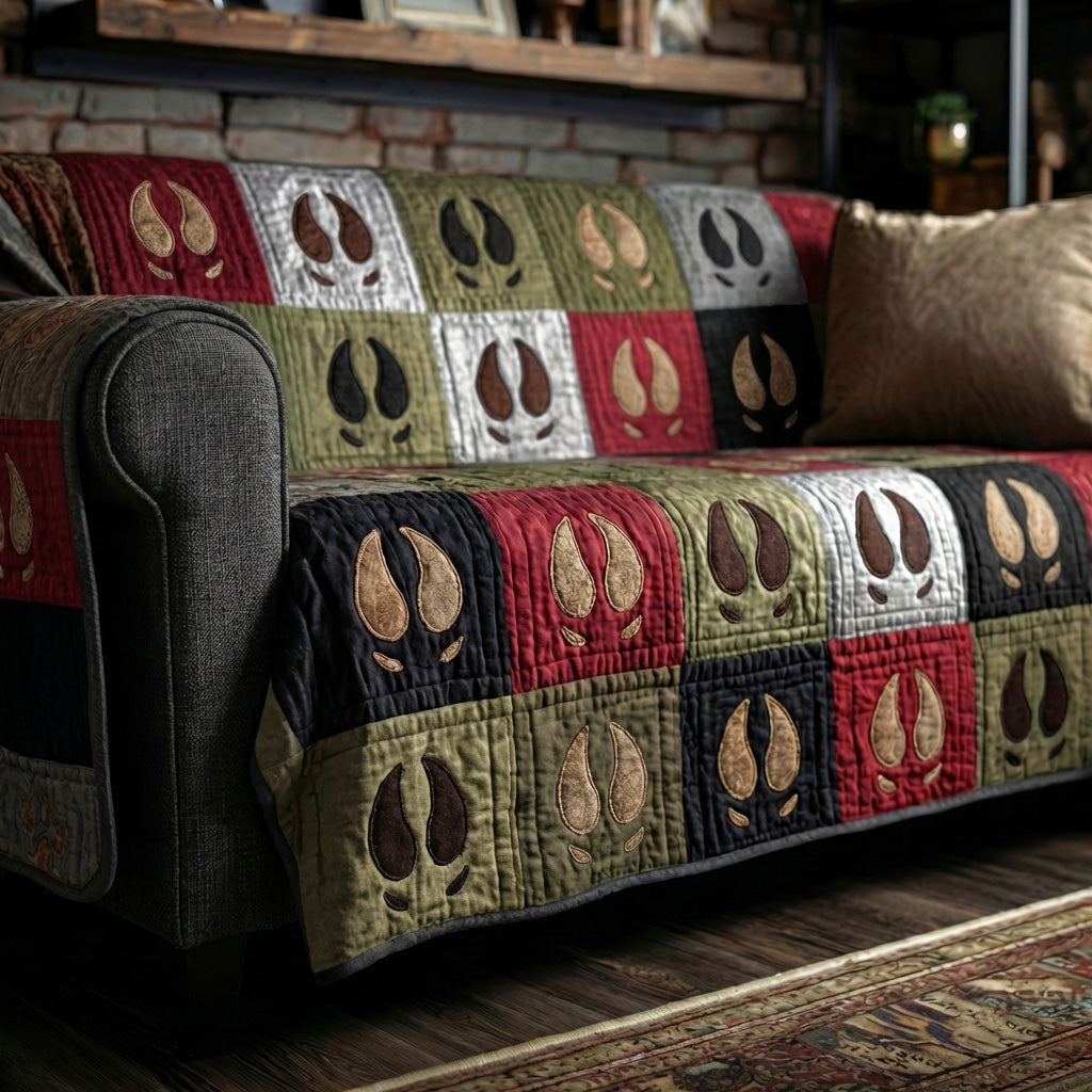 Wild Ridge Tracks Quilted Sofa Cover NCU0PTT2956