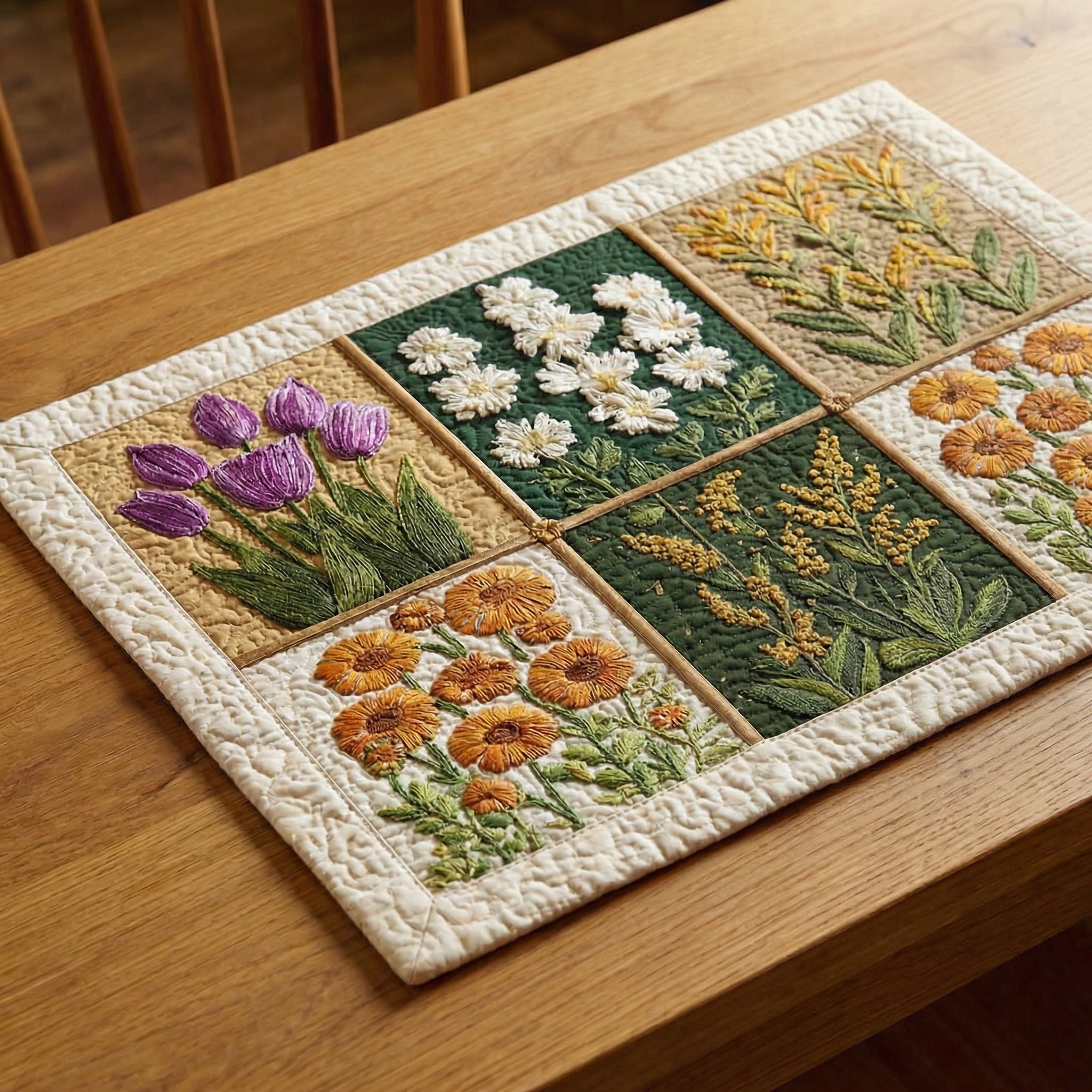 Wildflower Table Quilted Place Mat NCU0DV2005
