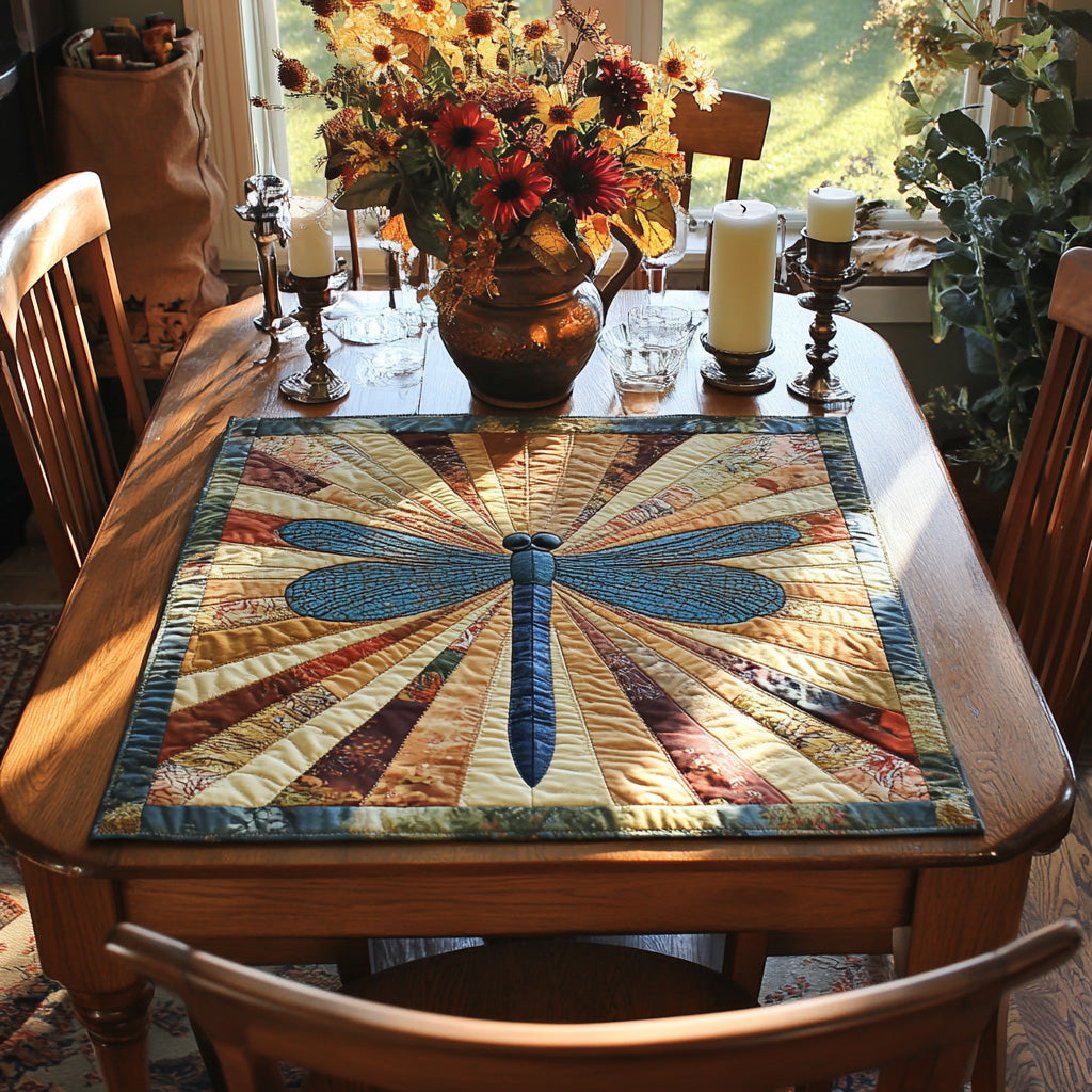 Winged Jewel Quilted Table Topper NCU0DV664