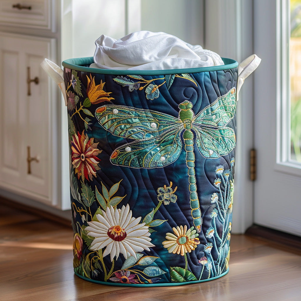 Winged Serenity Quilted Laundry Basket NCU0DV646