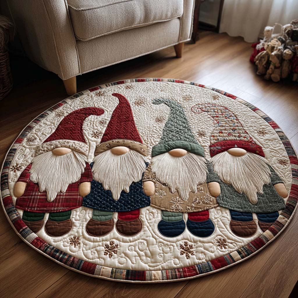 Winter Blessing Quilted Round Mat NCU0NNT2059