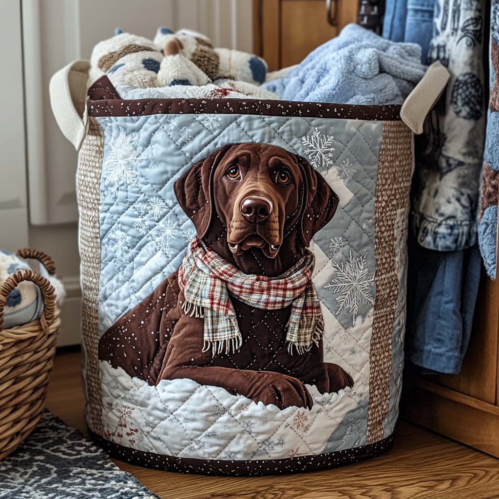 Winter Buddy Quilted Laundry Basket NCU0NNT1754