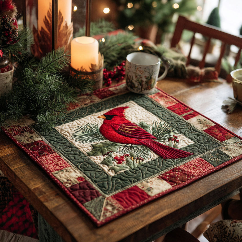 Winter Cardinal Table Topper NCU0NTV070