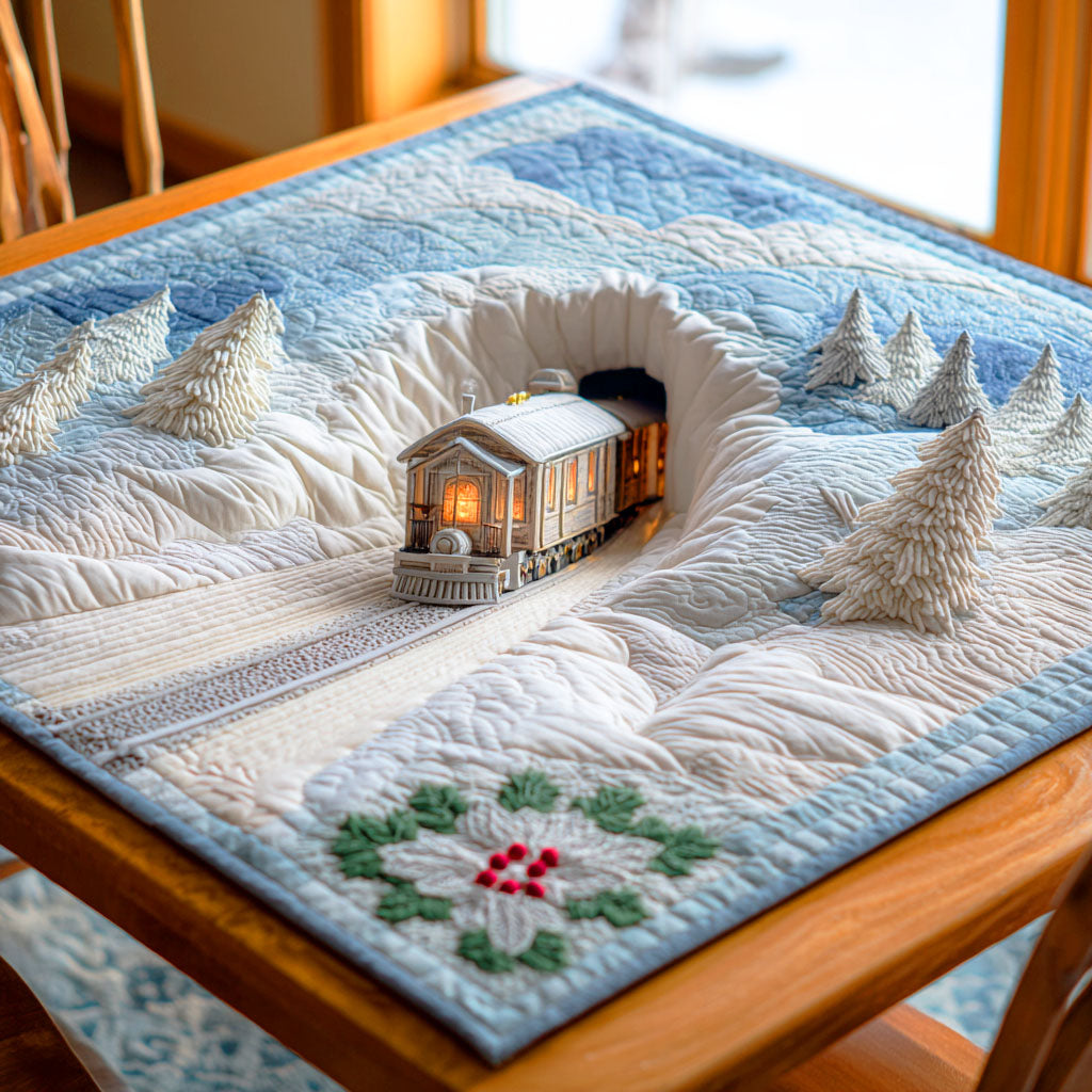 Winter Express Quilted Table Topper NCU0NTD498