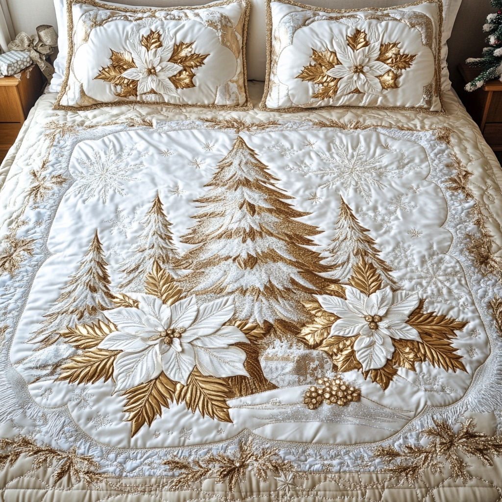 Winter Glow Haven Quilted Bedding Set NCU0DV1991