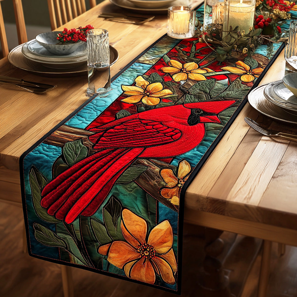 Winter Red Visitor Quilted Table Runner NCU0NTD769