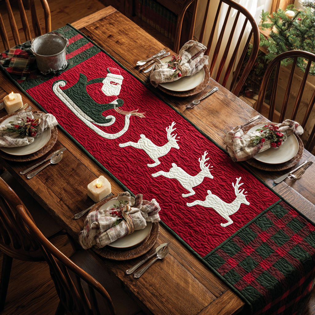 Winter Reins Quilted Table Runner NCU0HNH562