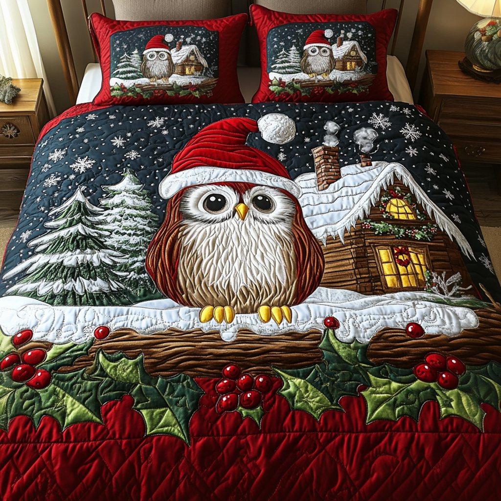 Winter Watch 3-Piece Quilted Bedding Set NCU0VH721